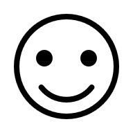 Smiley Face A simple black-and-white smiley face